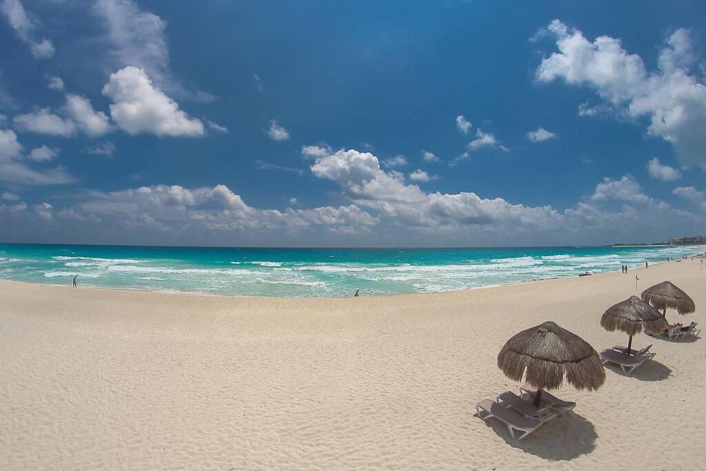 Penthouse Spectacular Ocean View Terrace Brisas Cancun Hotel Zone Kültér fotó