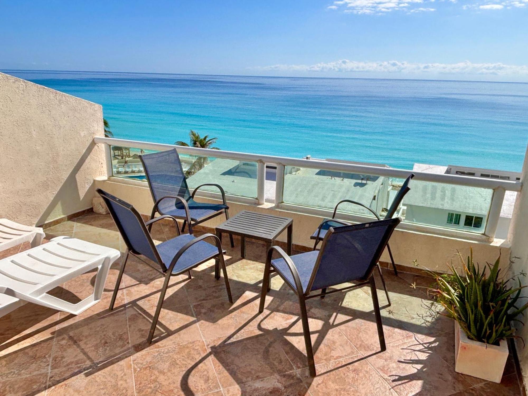 Penthouse Spectacular Ocean View Terrace Brisas Cancun Hotel Zone Kültér fotó